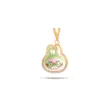 آویز گردنبند طلا زنانه طرح لبوبو کد MT2204