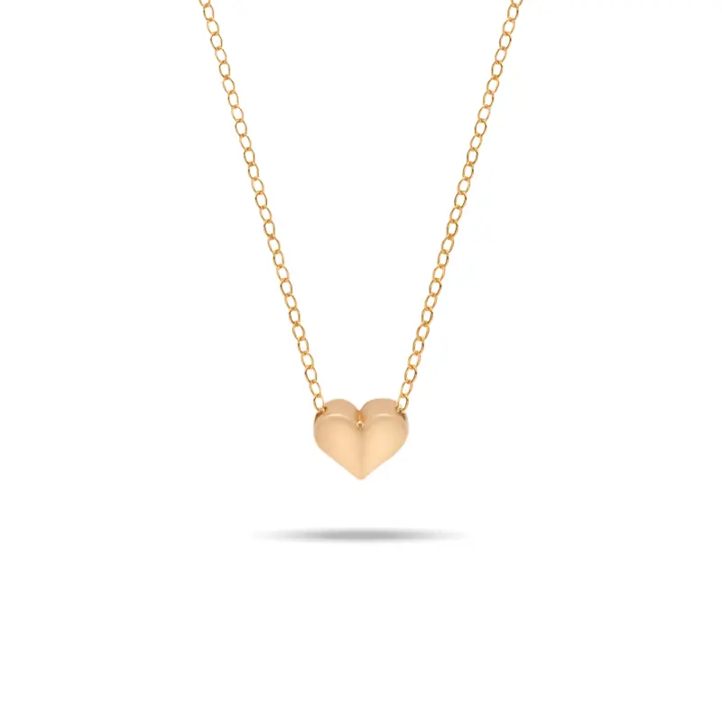 گردنبند طلا زنانه متصل طرح قلب کد MT2216