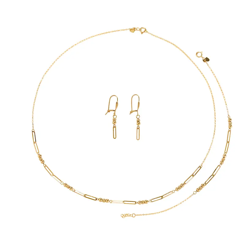 سرویس طلا زنانه طرح فیگارو کد MT2164