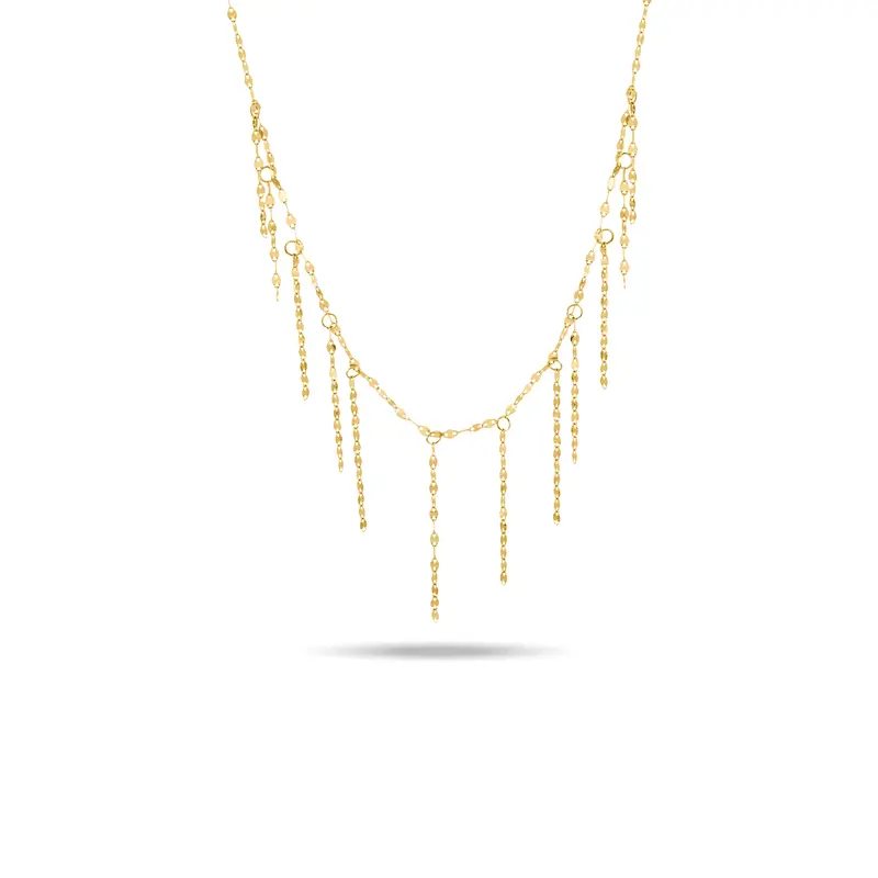 گردنبند طلا زنانه طرح فانتزی کد MT2309