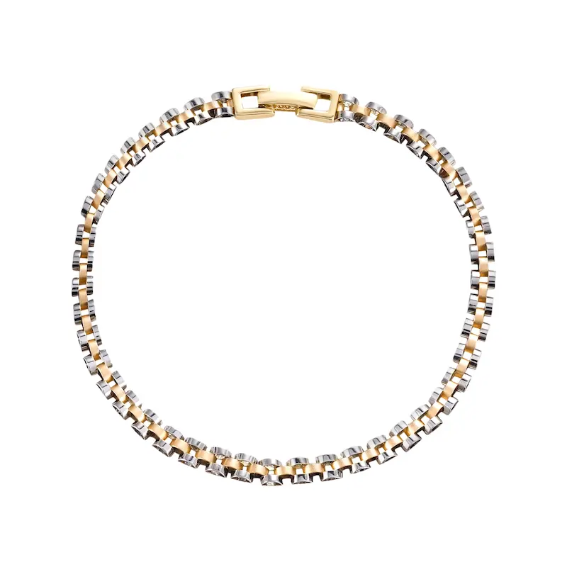 دستبند طلا زنانه طرح رولکس کد MT2313