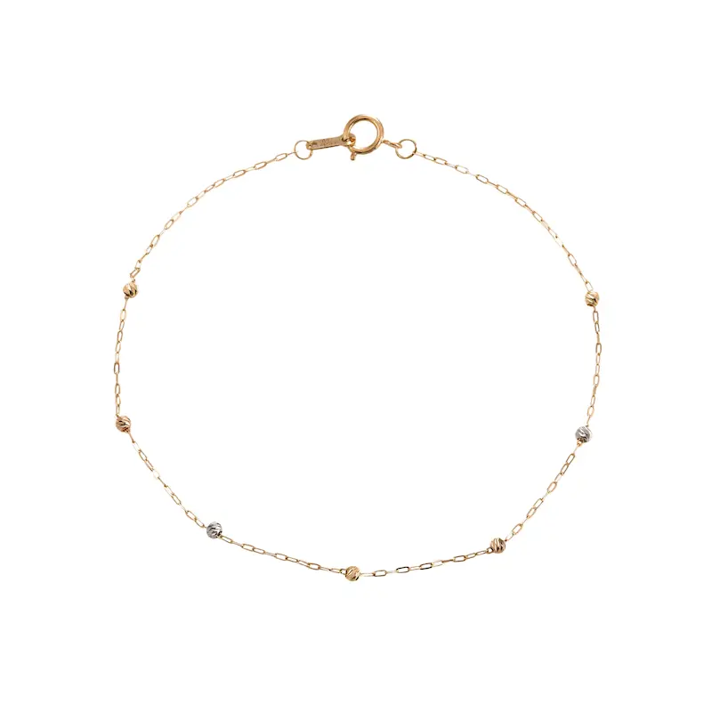 دستبند طلا زنانه زنجیری البرنادو کد MT2358