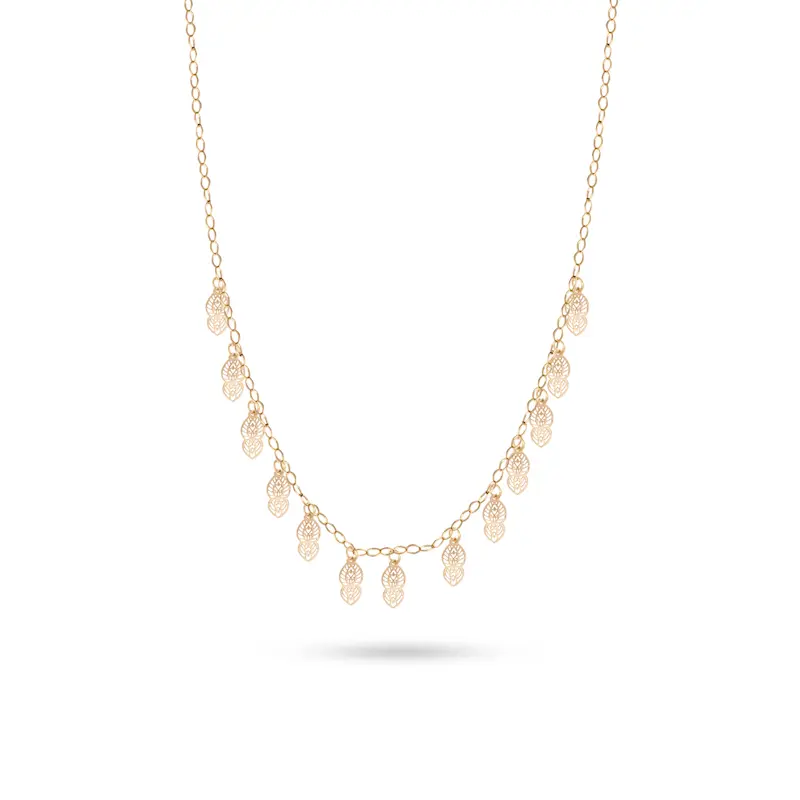 گردنبند طلا زنانه طرح فانتزی کد MT2242