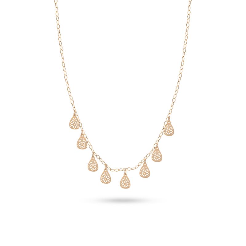 گردنبند طلا زنانه طرح فانتزی کد MT2244