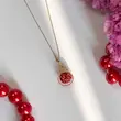آویز گردنبند طلا زنانه طرح انار کد MT2175