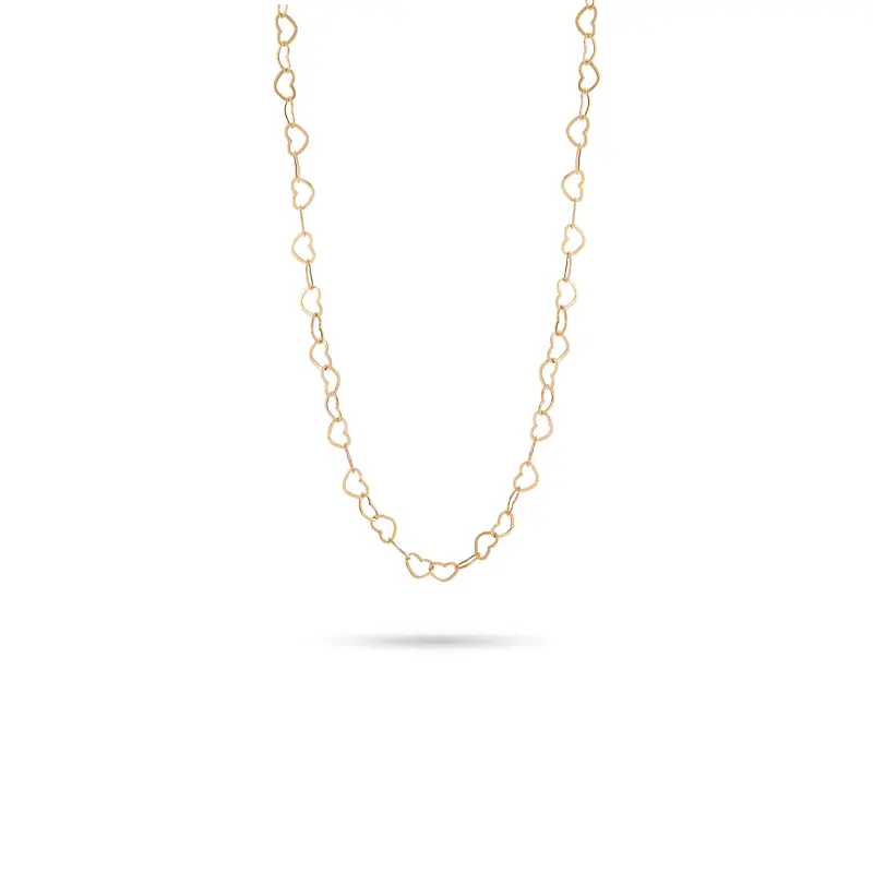 گردنبند طلا زنانه طرح قلب کد MT1976