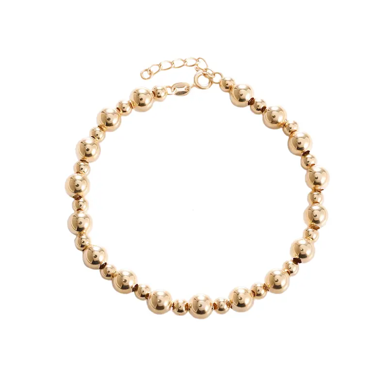 دستبند طلا زنانه لوکس طرح توپی کد MT1963