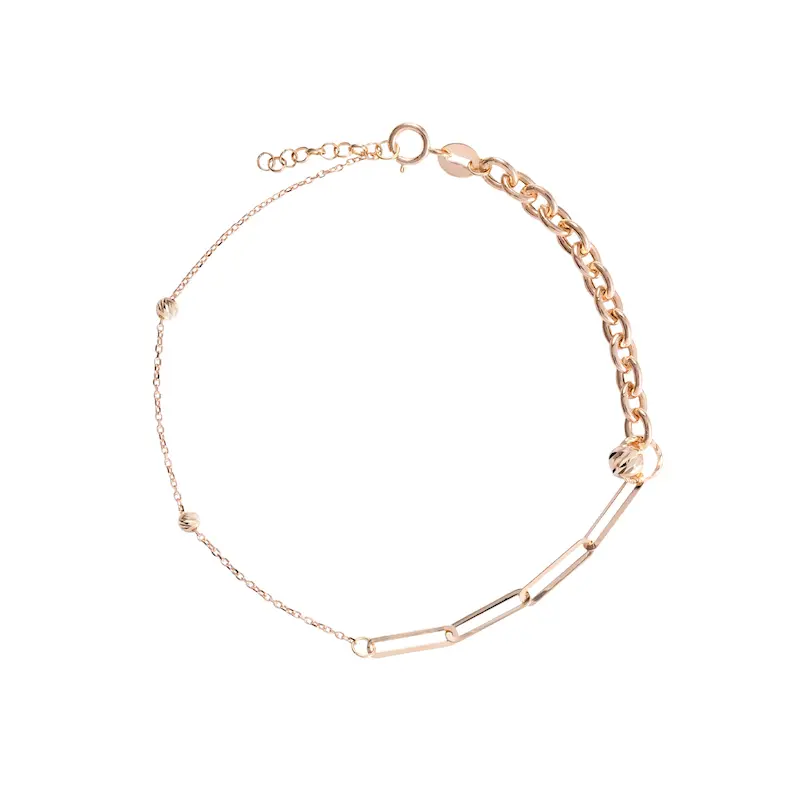 دستبند طلا زنانه تیفانی طرح کارتیه کد MT2250