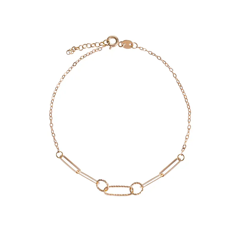 دستبند طلا زنانه تیفانی طرح  زنجیری کد MT2253