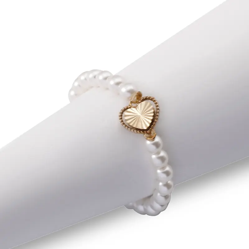 انگشتر طلا زنانه مرواریدی طرح قلب کد MT2249