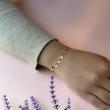 دستبند طلا زنانه طرح پولکی کد MT2319