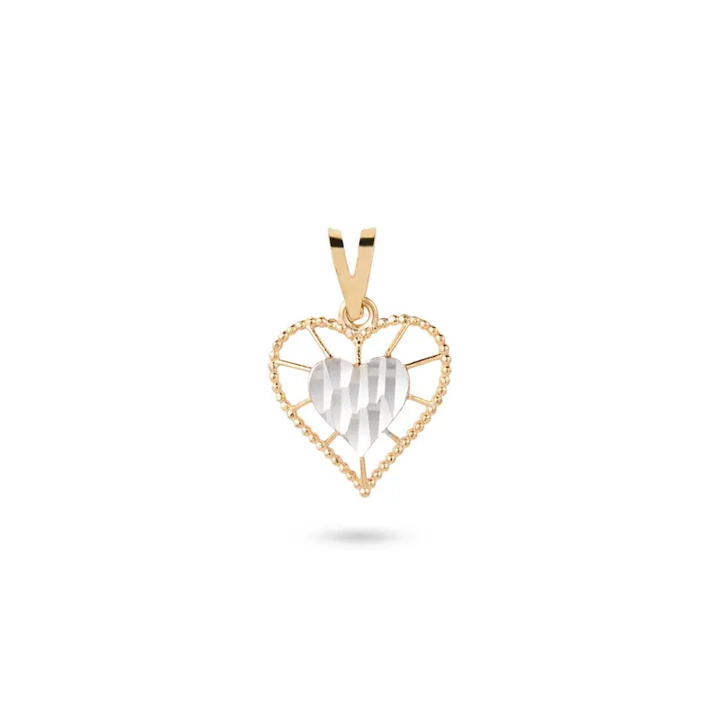 آویز گردنبند طلا زنانه ونکلیف طرح قلب کد MT2434