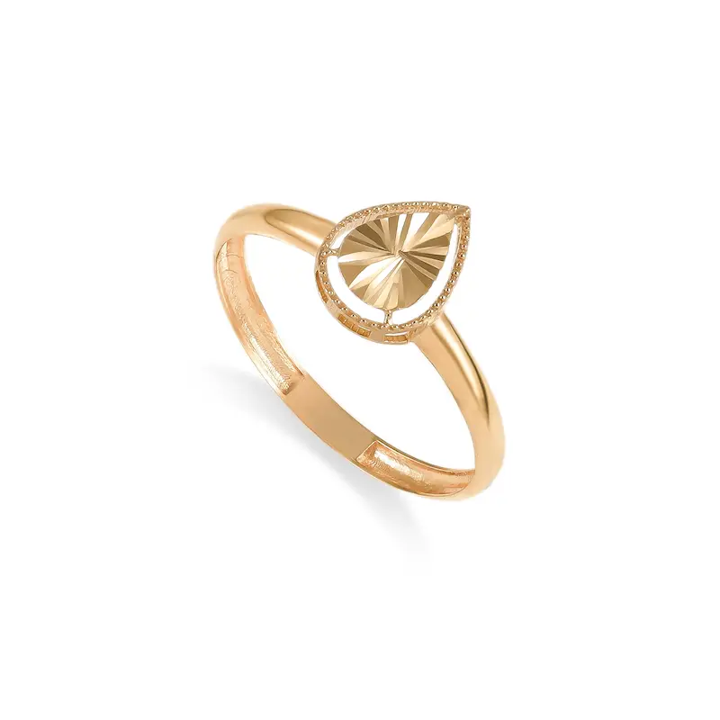 انگشتر طلا زنانه ونکلیف طرح اشک کد MT2436