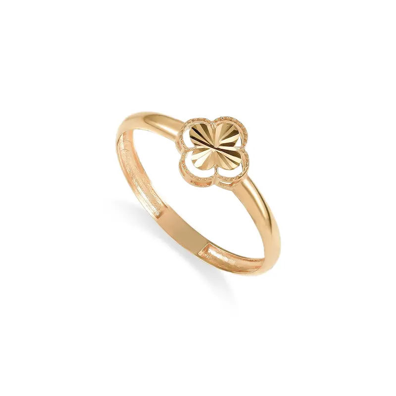 انگشتر طلا زنانه طرح ونکلیف کد MT2437