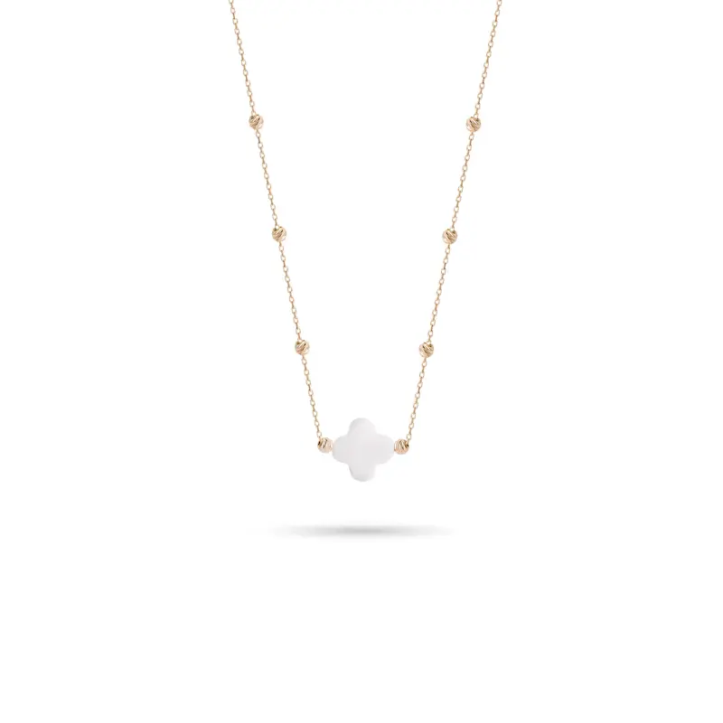 گردنبند طلا زنانه طرح ونکلیف کد MT2117