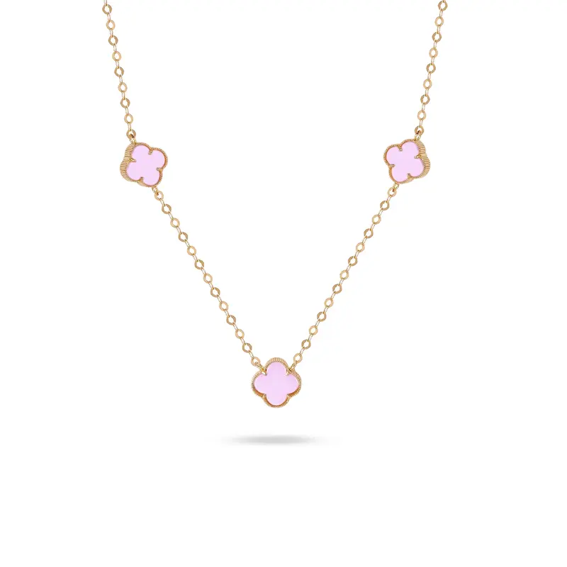 گردنبند طلا زنانه طرح ونکلیف کد MT2511