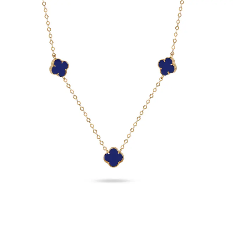 گردنبند طلا زنانه طرح ونکلیف کد MT2512