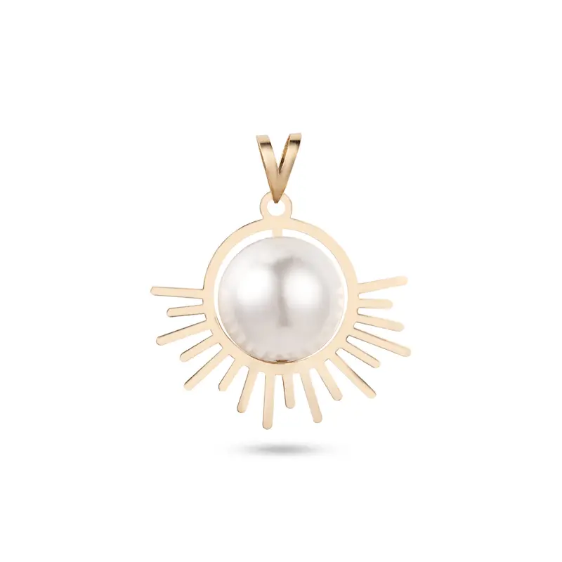 آویز گردنبند طلا زنانه طرح فانتزی کد MT2546