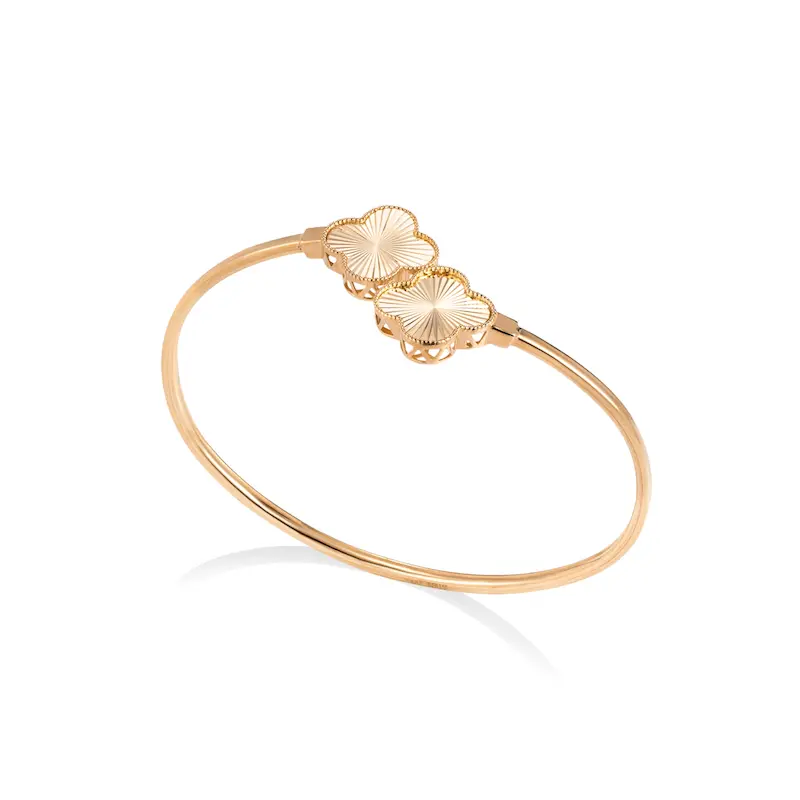 دستنبد النگویی طلا زنانه طرح ونکلیف کد MT2467