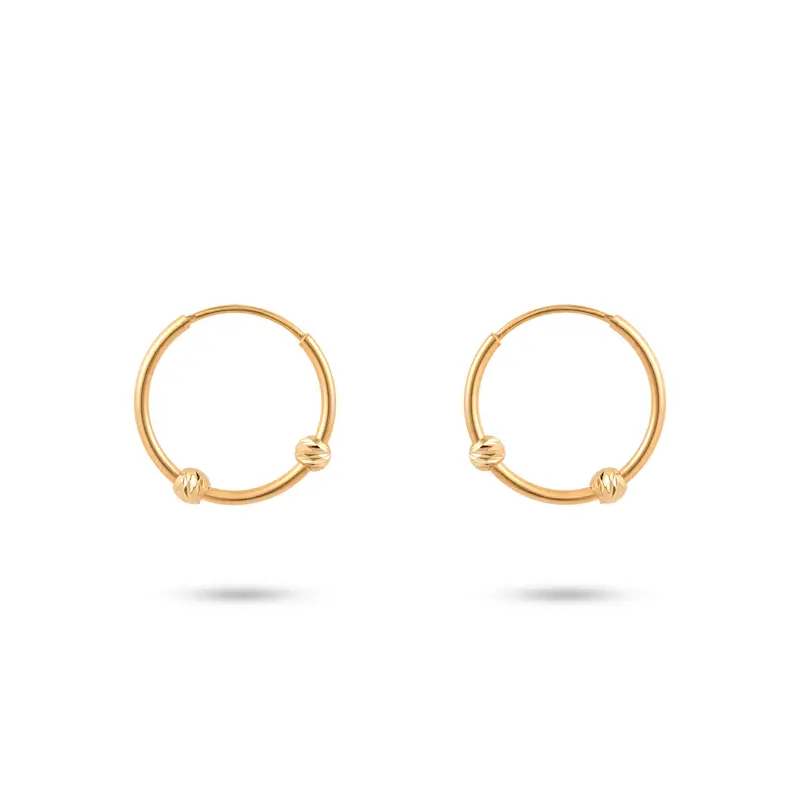 گوشواره طلا زنانه حلقه ای البرنادو کد MT2525