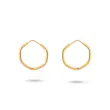 گوشواره طلا زنانه حلقه ای طرح شش ضلعی کد MT2528