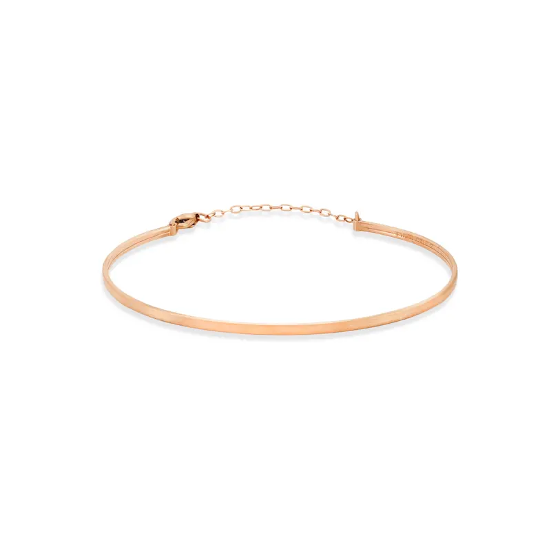 دستبند النگویی طلا زنانه ساده کد MT2469