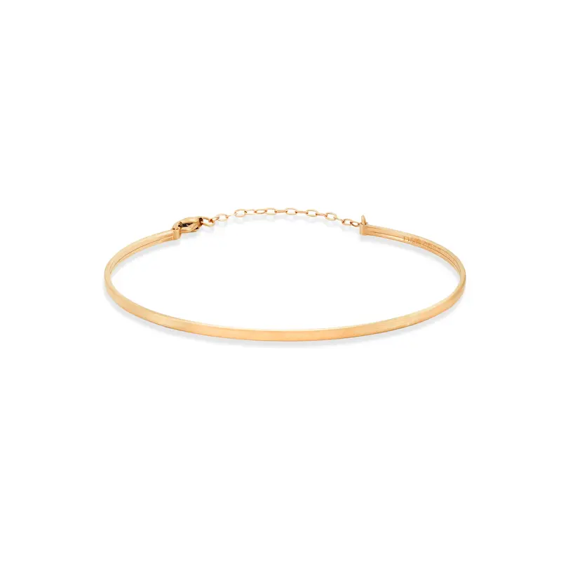 دستبند النگویی طلا زنانه ساده کد MT2468