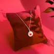 آویز گردنبند طلا زنانه سوارفسکی طرح قلب کد MT2530