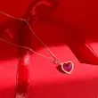 آویز گردنبند طلا زنانه طرح قلب کد MT2548