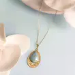 آویز گردنبند طلا زنانه طرح فیروزه کد MT2474
