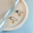 سنجاق سینه طلا کودک طرح چشم نظر کد MT2484