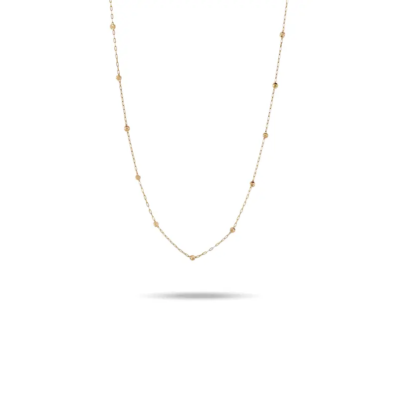 زنجیر گردنبند طلا زنانه طرح البرنادو کد MT2321