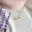 گوشواره طلا زنانه طرح امگا کد MT2202