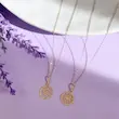 آویز گردنبند طلا زنانه طرح فانتزی کد MT2101