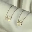 گردنبند طلا زنانه طوق طرح ماه و ستاره کد MT175