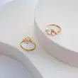 انگشتر طلا زنانه مینیمال طرح برف کد MT1813