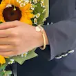 دستبند طلا زنانه طرح تیفانی MT1070