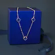 گردنبند طلا زنانه طرح ونکلیف کد MT2512