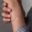 دستبند طلا زنانه زنجیری طرح پروانه کد MT2131