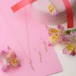 نیم ست طلا زنانه طرح کارتیه کد MT2155