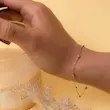 دستبند طلا زنانه طرح البرنادو کد MT2594