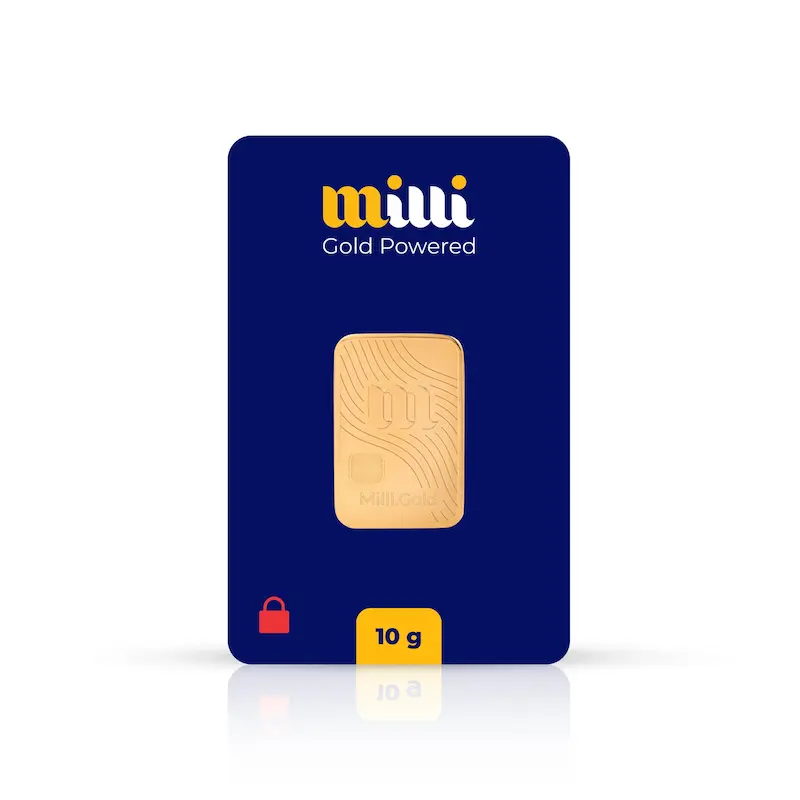 شمش طلا ده گرمی 18 عیار کد MT2658