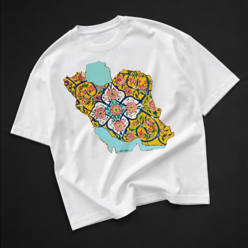 تیشرت سفید ایران کد2042