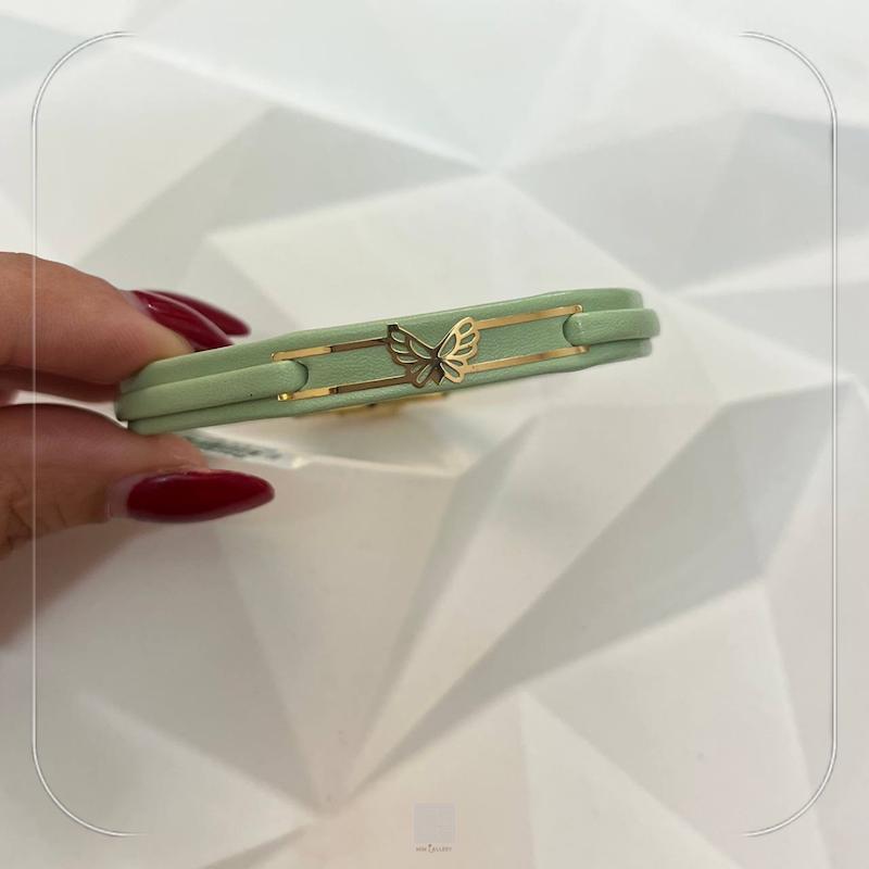 دستبند چرم دخترانه