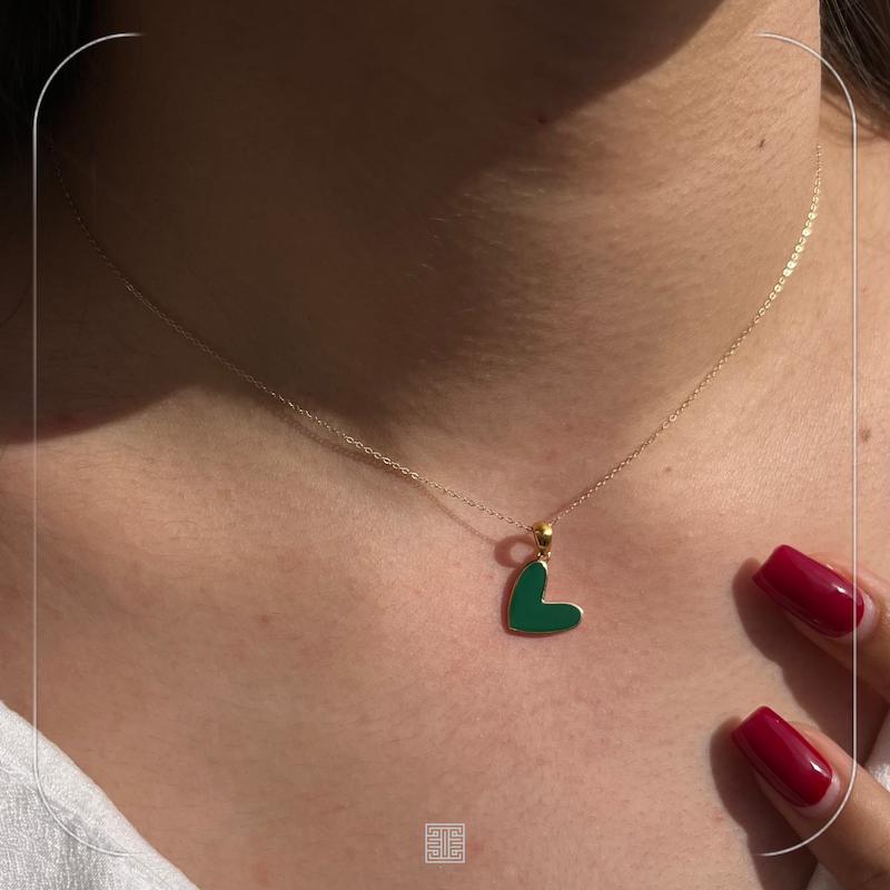 پلاک قلب مینا