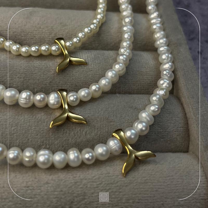 گردنی مرواریدی دم وال 