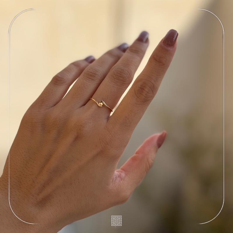 انگشتر مینیمال موج