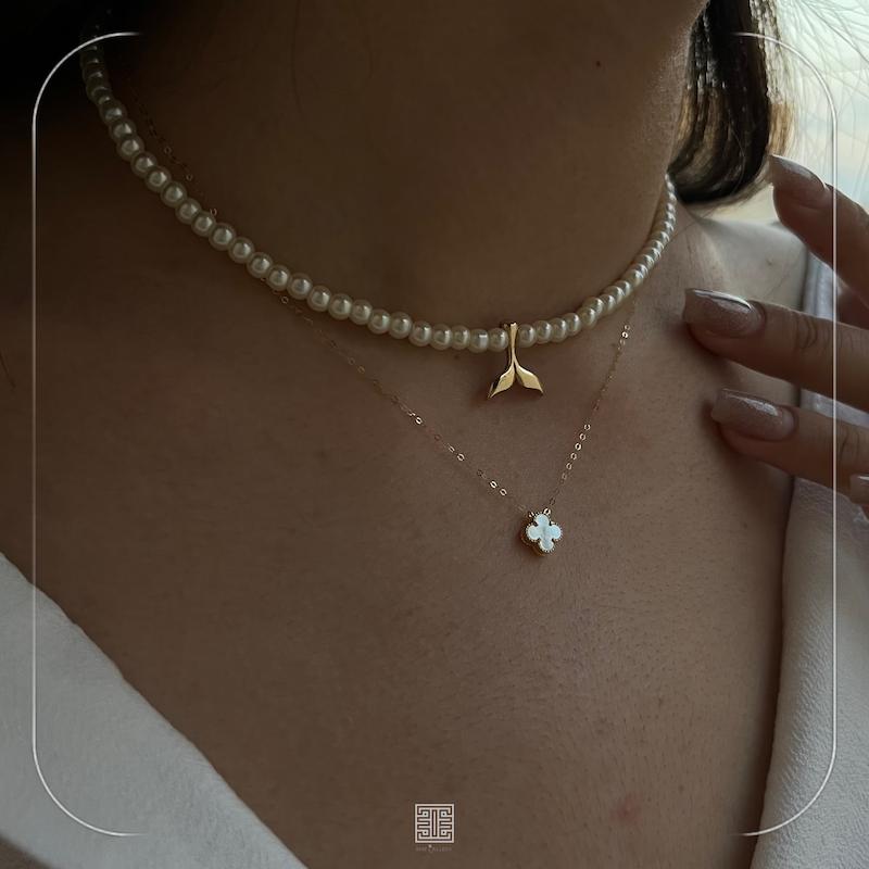 گردنی ون کلیف سنگ صدفی