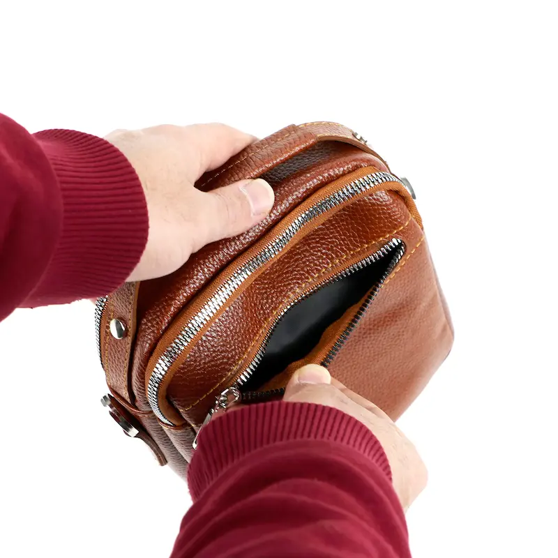 کیف دوشی چرم طبیعی مدل ۳۵۳