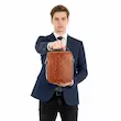 کیف دوشی چرم طبیعی مدل ۳۵۳